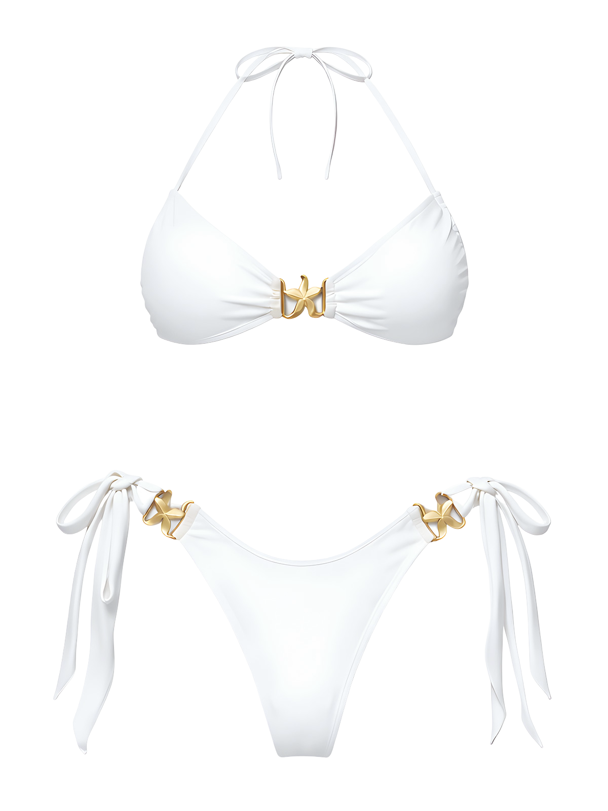 Tess-Luxe White Bikini