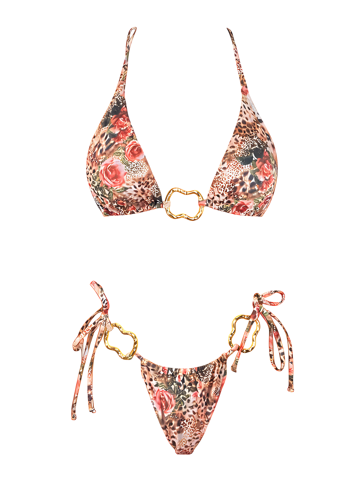 Lila-Wild Print Bikini