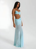 Luna–Twist Satin Dress