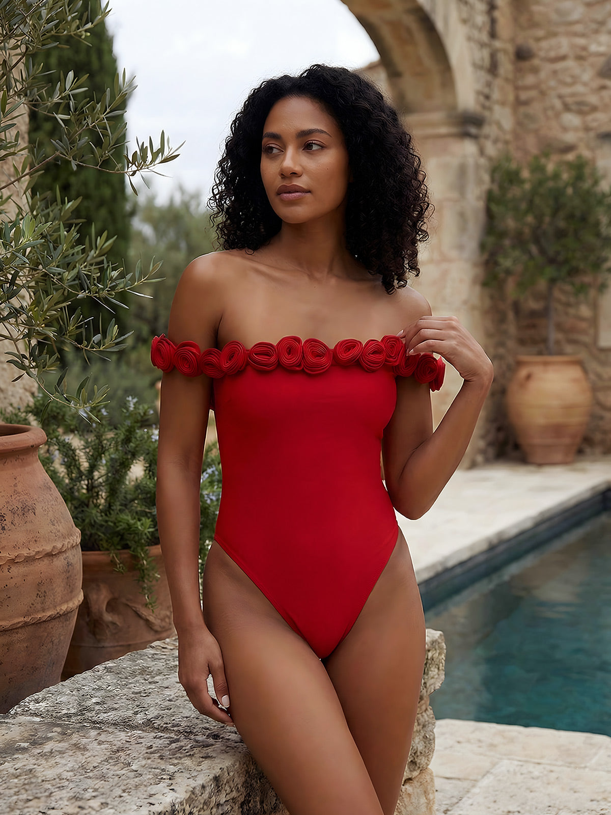 Mila-Floral Band Onepiece