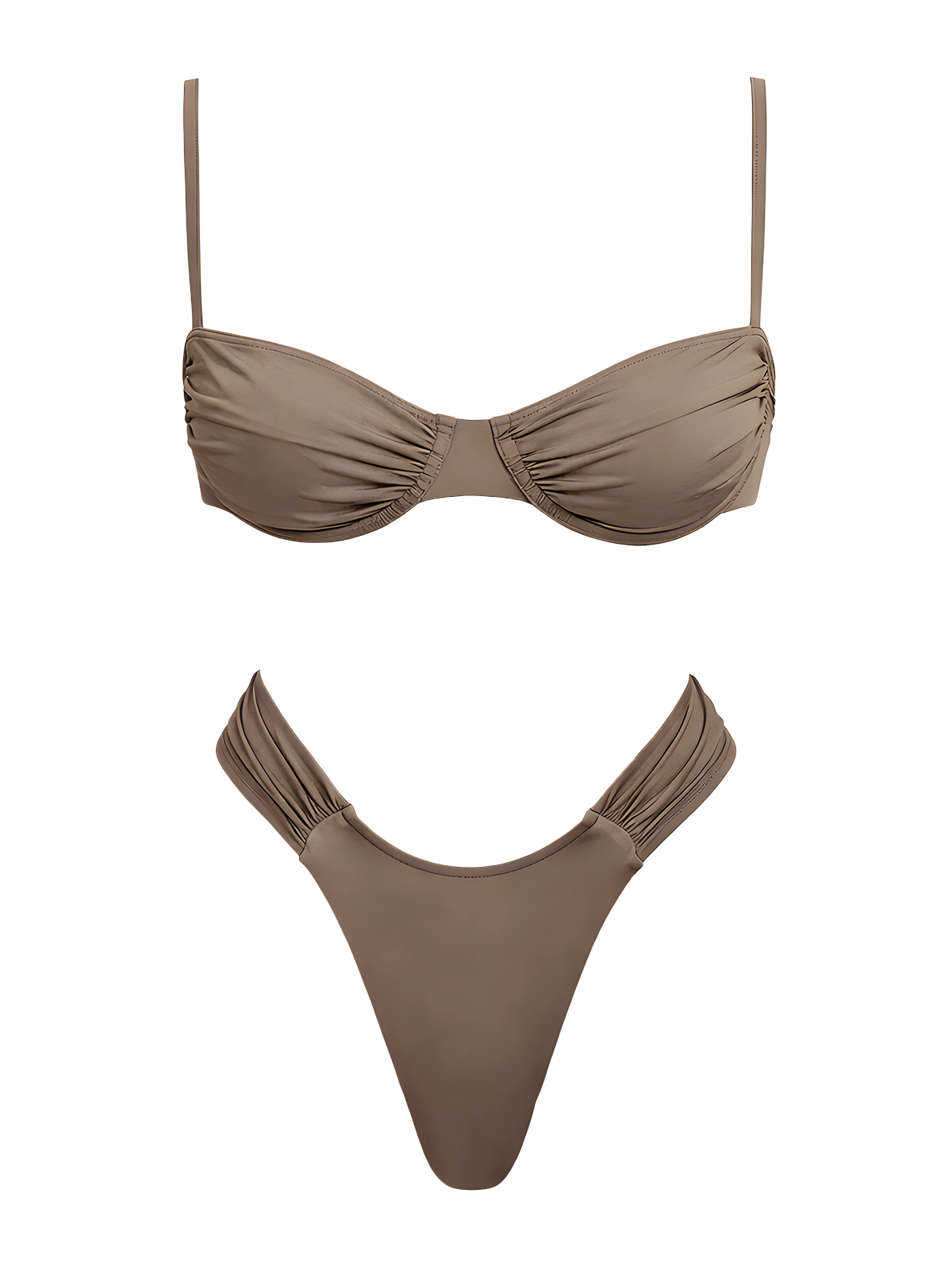 Mya-Gathered Glam Bikini