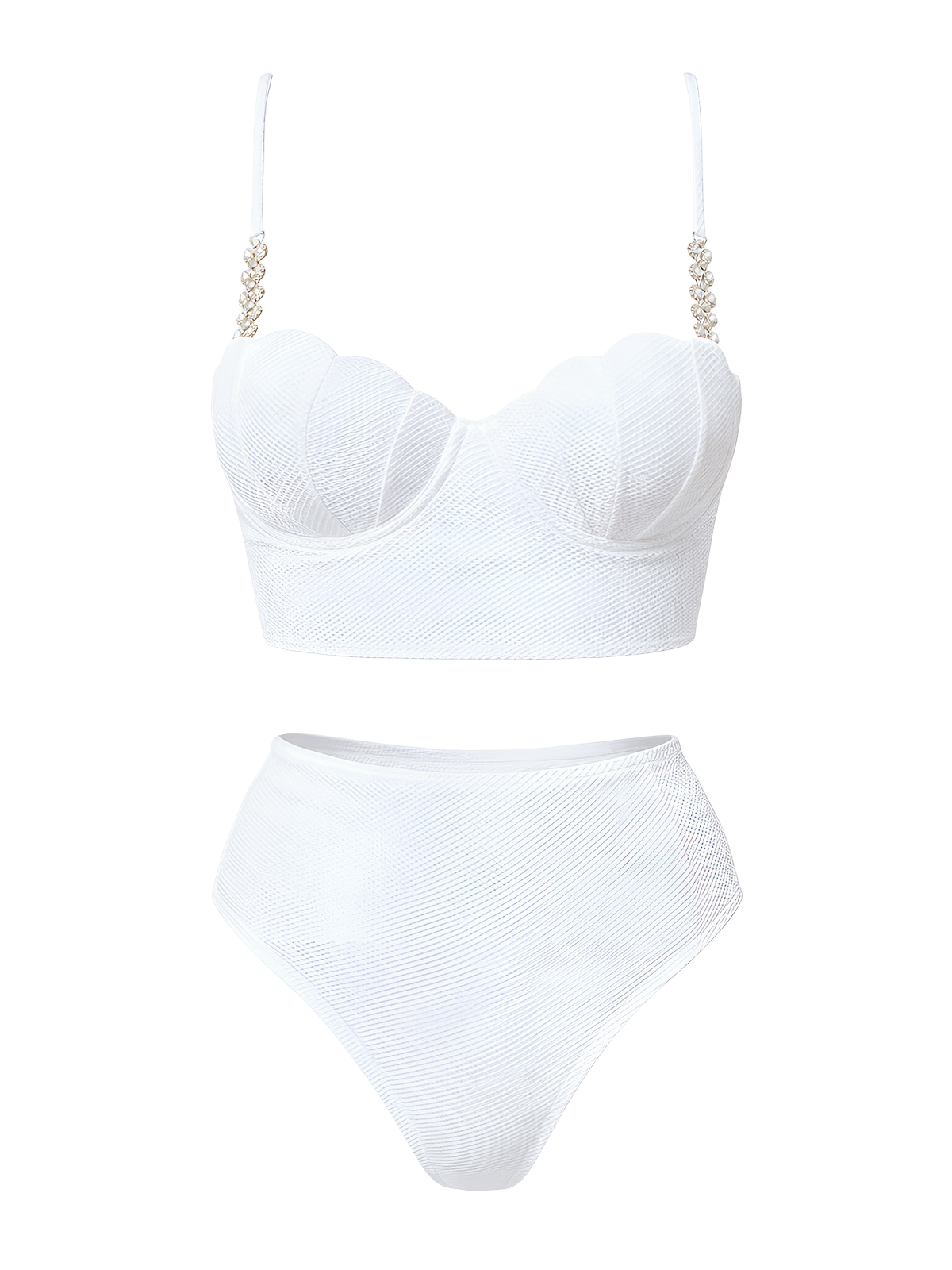Belle-Pearl Strap Bikini