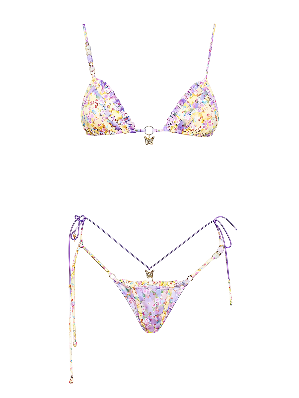 Kyla-Floral Shine Bikini