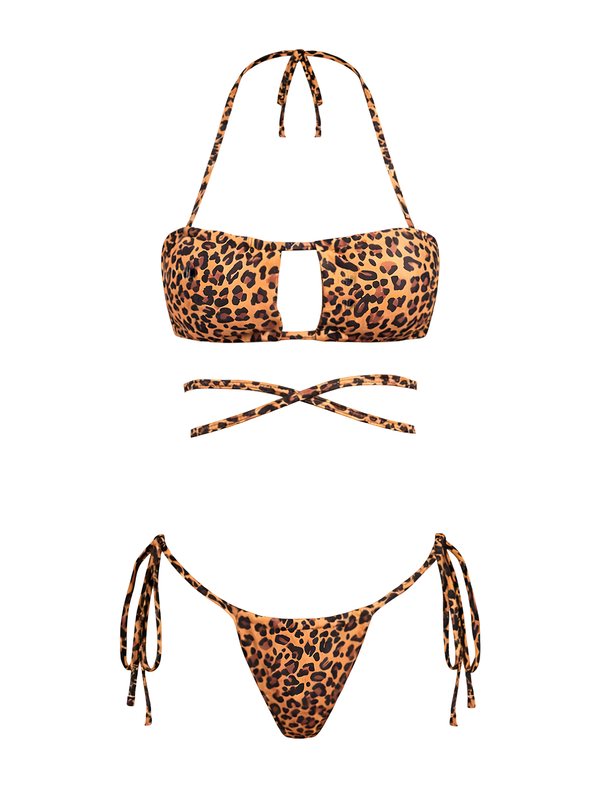 Lina-Wrap Leopard Bikini