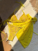 Raya-Lace Wrap Set