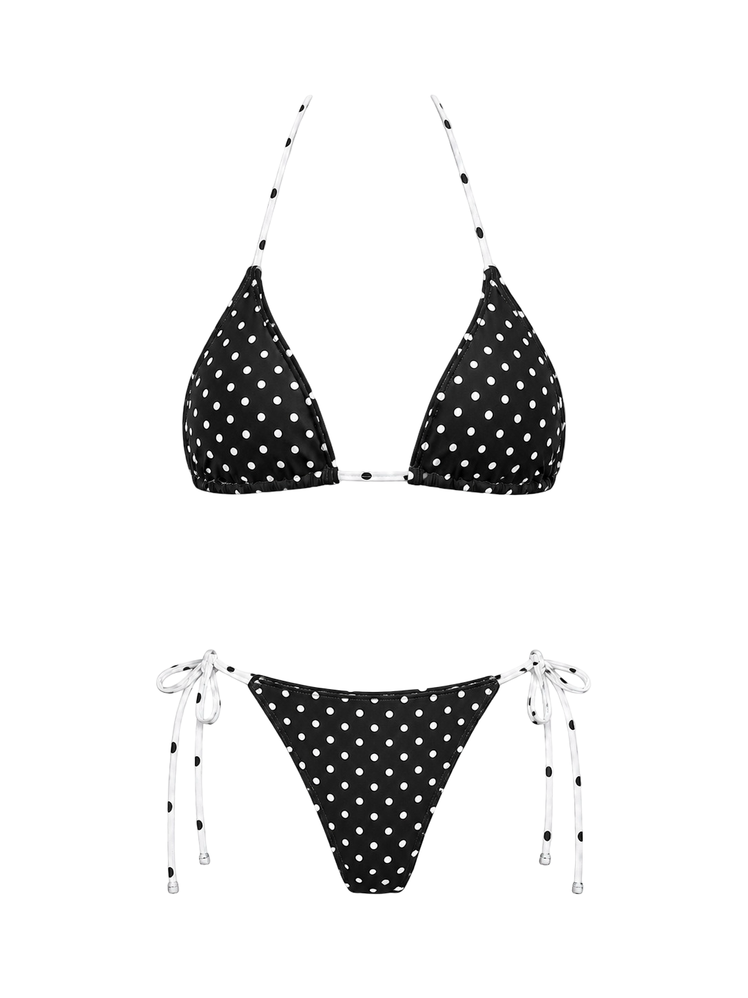 Polka Tie Bikini Set