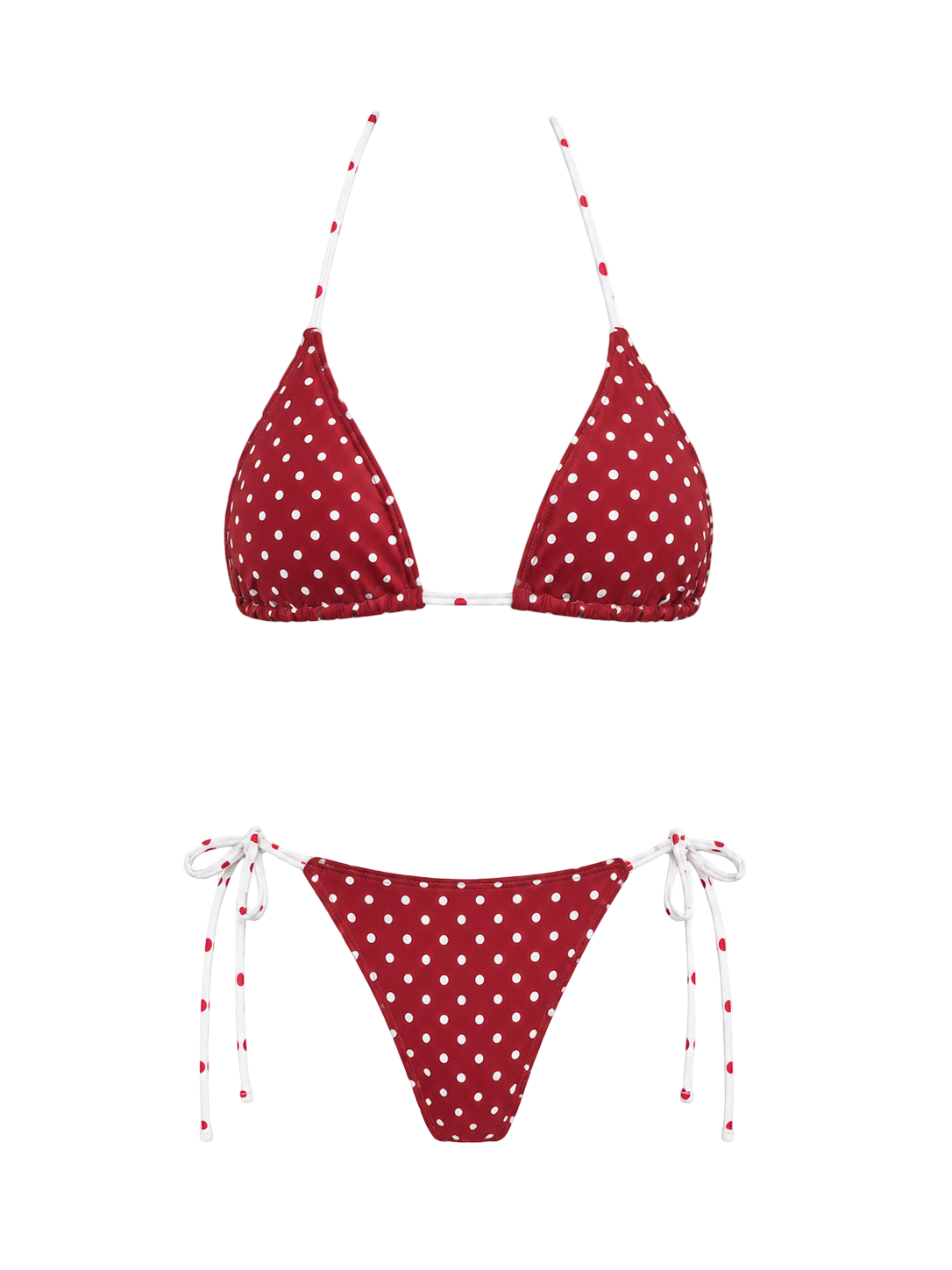 Polka Tie Bikini Set