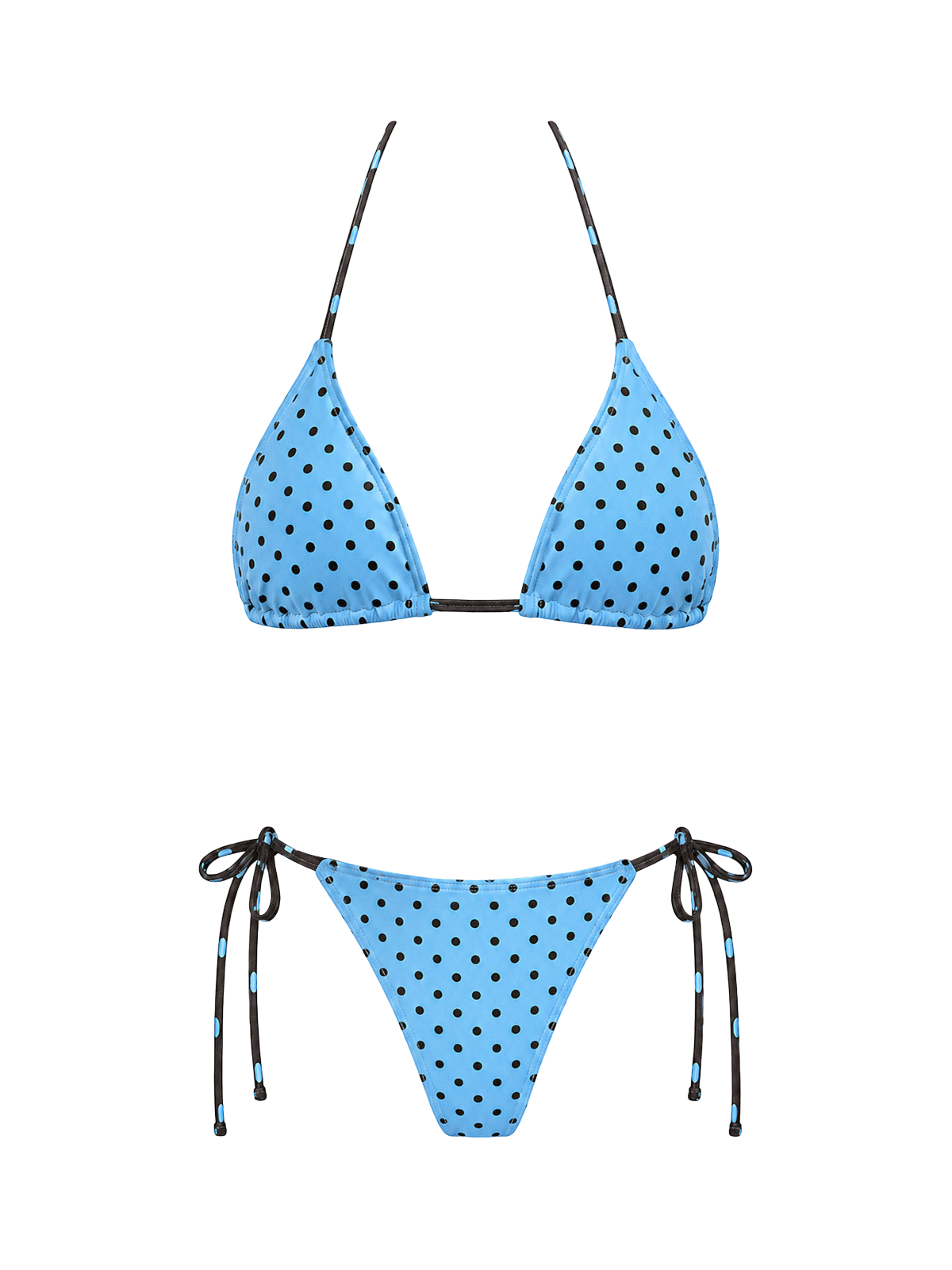 Polka Tie Bikini Set